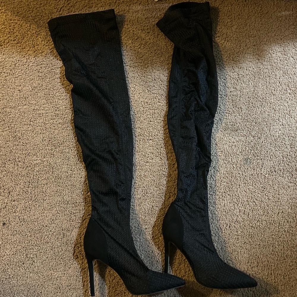 Black Over-the-Knee Women's Boots